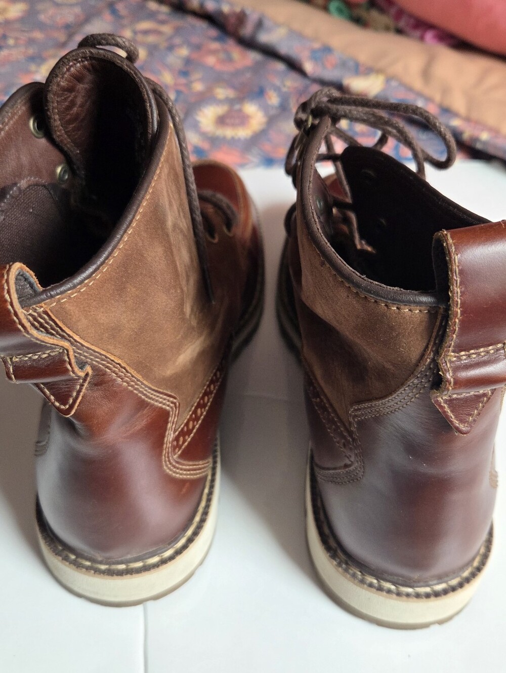 Timberland Men's Britton Hill Moc Toe Brown Lace-up Boots Size 10 - Picture 3 of 8